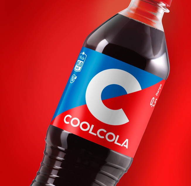 Упаковка & Оформление , Концептуальный  дизайн напитка COOLCOLA